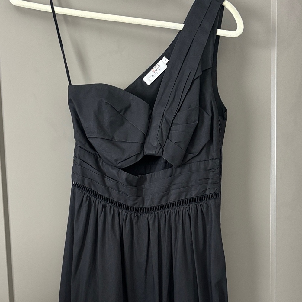 A.L.C. Black One-Shoulder Dress with Cutouts